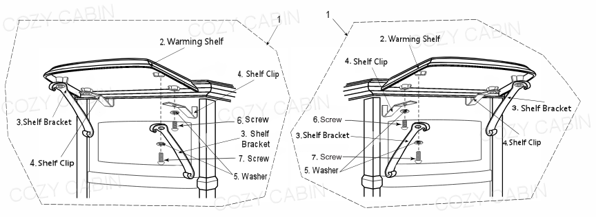 Pinnacle PDV20 Warming Shelf Parts #WSPDV20